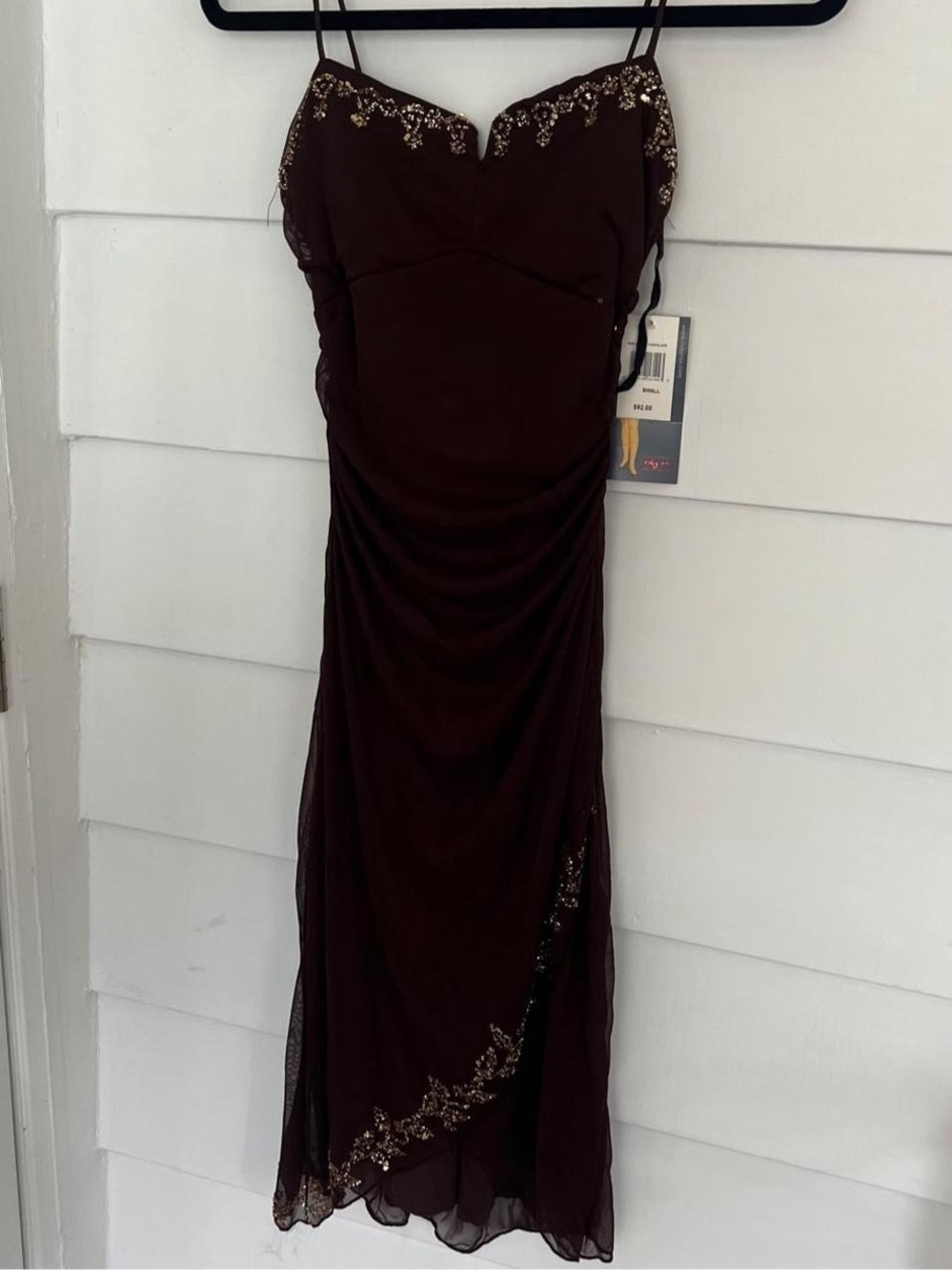 NWT Y2K Ruby Rox Fairycore Glitter Mesh Brown Cocktail Dress